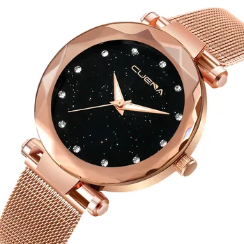 

women watches top brand luxury Fashion Gift Stainless Steel Band Analog Quartz Wristwatch Vintage Watch %9
