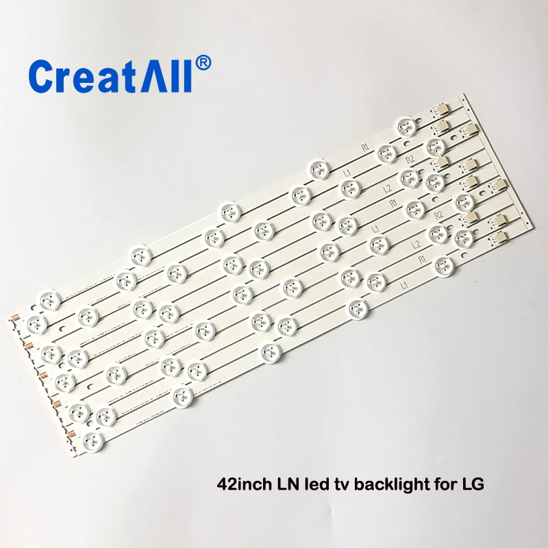 

10pcs /set 42inch L1/R1/L2/R2 led backlight Replacement Strips for LG 42"ROW 2.1 6916L-1214A 6916L-1215A 6916L-1216A 6916L-1217A