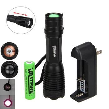 

5w 940nm IR LED Zoomable Night Vision Infrared Radiation Flashlight+18650 Battery+Charger To be used with Night Vision Device