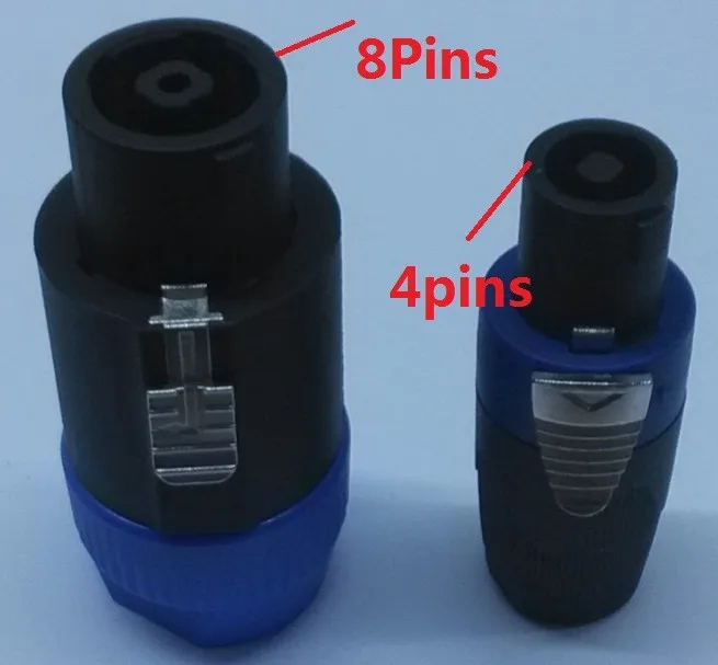 

Free Shipping 10pcs/lot 8 pole speakon connectors for line arrays, 8pins Audio Connectors for hot selling