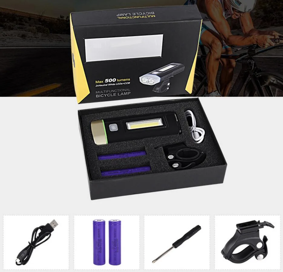 Cheap Bicycle light bike front light headlights USB charging COB highlight lights mountain USB charge bike accessories F1132YQ 13
