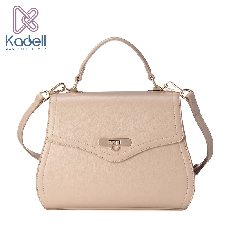 Kadell NEW Saddle Bag Woman PU Leather Handbag Fashion Brands Ladies Crossbody Bag Flap Shoulder Bags High Quality Beige
