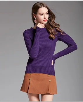 

Pullover Poncho Real Polyester New Arrival Women's Free Shipping 2020 Style Autumn Winter Sweater Slim Ladies Shirt Knitted