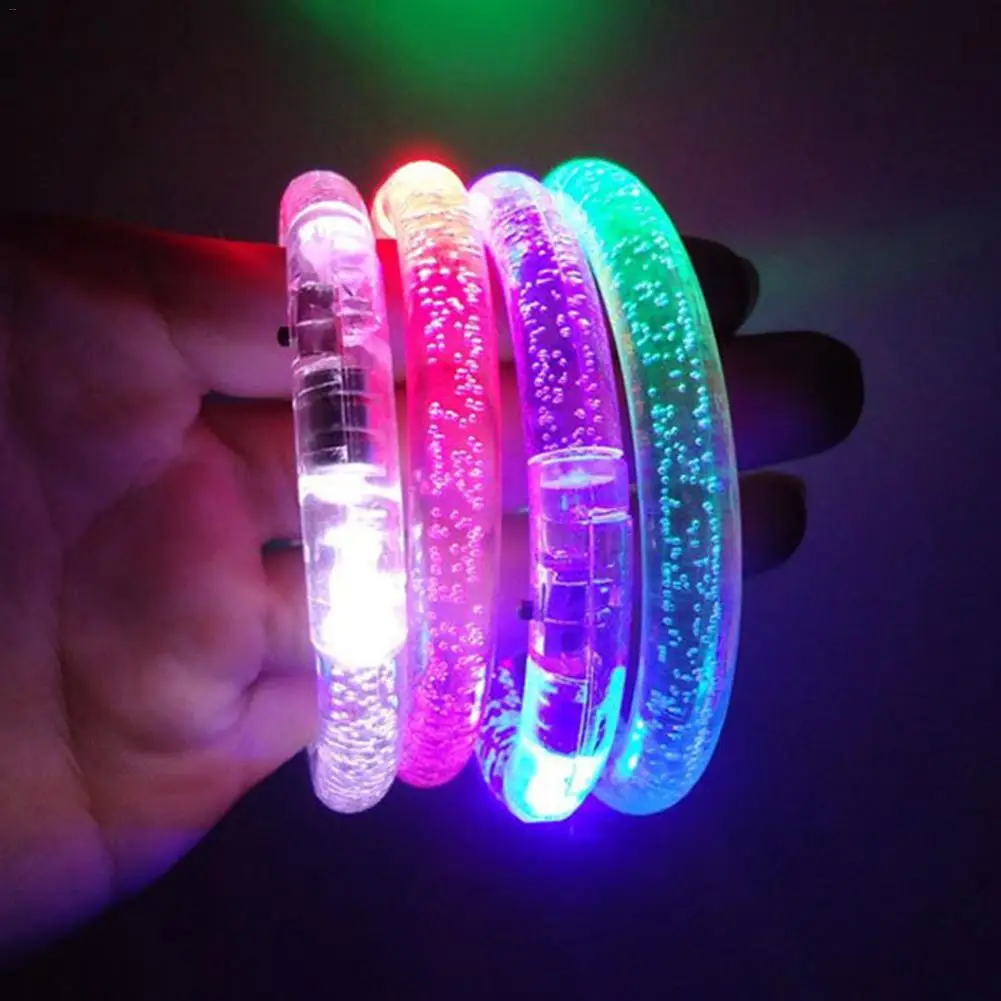 40pcs/set LED Bracelets Toy Glow In The Dark For Parties Weddings Birthdays Super Safety Multicolor Bracelets Party Decorations
