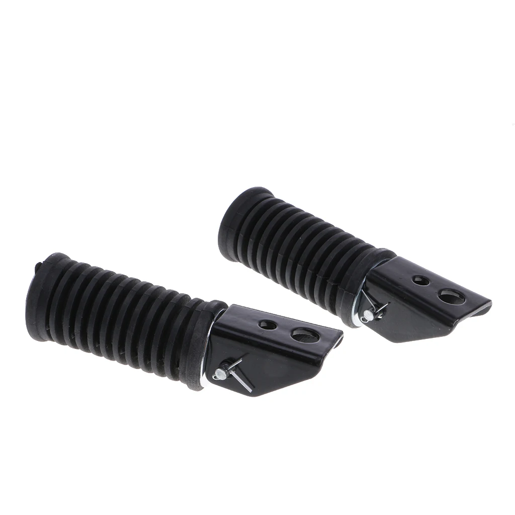 2Pcs Motorcycle Front and Rear Footrests Foot pegs For Suzuki GS125 GN125 12cm