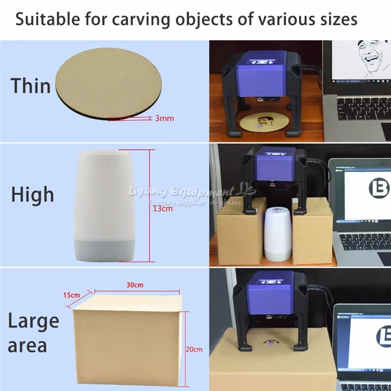 Настольный лазерный гравер машина DIY логотип марки принтера 80x80 мм гравировки диапазон Бесплатная доставка