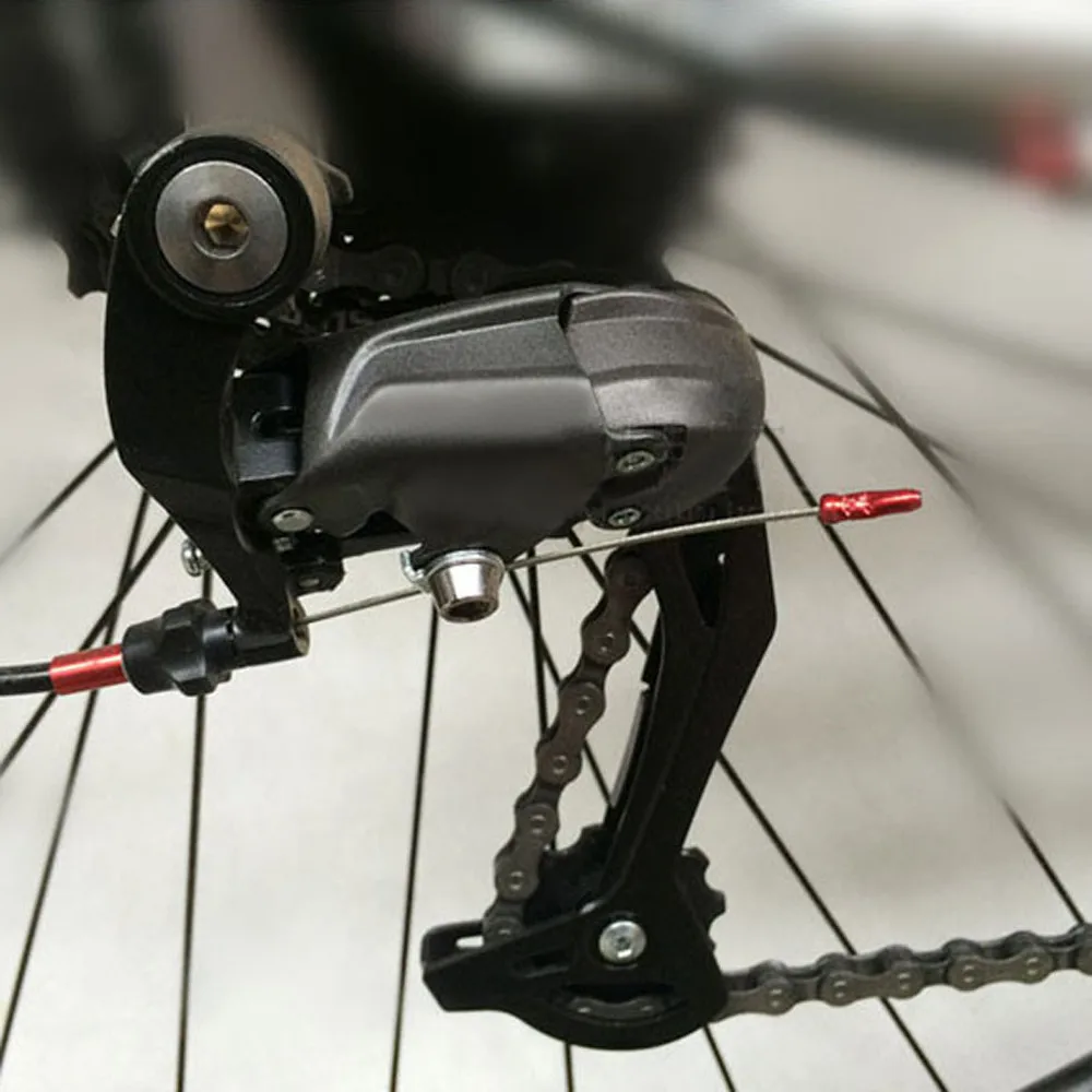 

Bike Tool Bicycle Accessories Line Tail Brake Bicycle Gear Speed Cover Cap Aluminum Derailleur Alloy Color