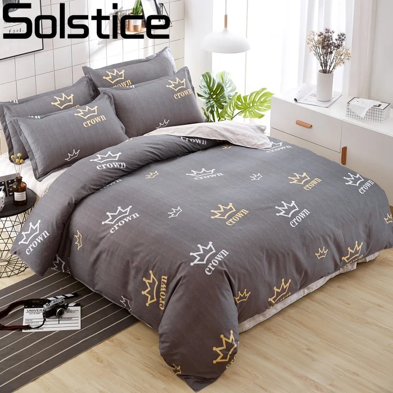 Solstice Домашний текстиль Хлопок Постельное белье Пододеяльник Set Flat BedSheet Подушка