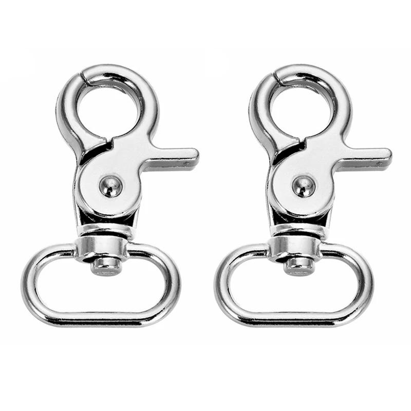 20 unids/set broche de langosta llavero accesorios de joyería llavero de aleación broche de presión llaveros giratorios llaveros de Metal