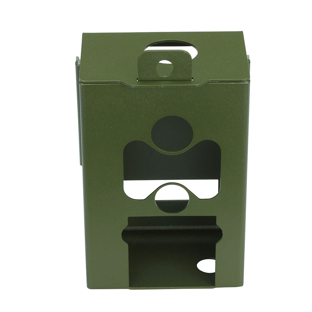 Army Green Stainless steel Iron Security Box for Suntek Hunting font b Trail b font font