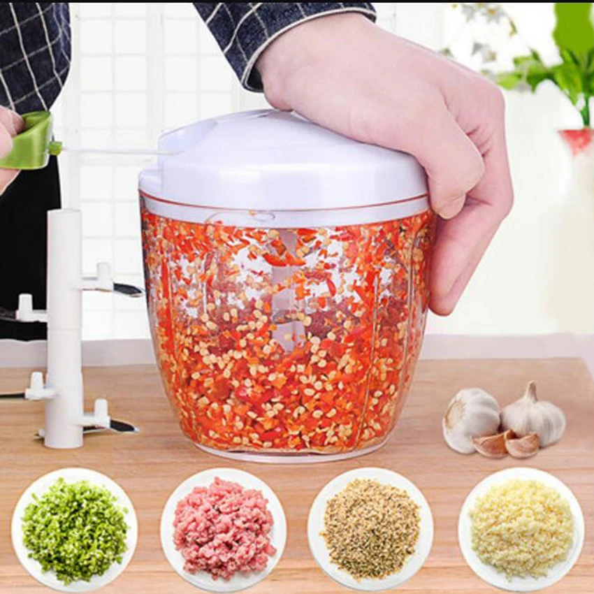 

Multifunction Vegetable Chopper Cutter Processor Chopper Garlic Cutter Vegetable Fruit Twist Shredder Manual Meat Grinder juice