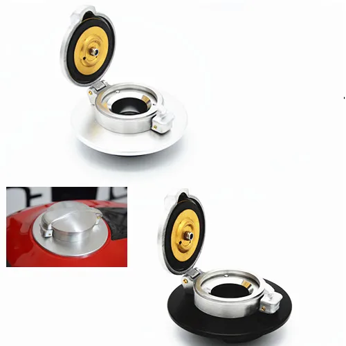

Petrol Fuel Gas Tank Cap For DUCATI SCRAMBLER "Matt" Silver ring