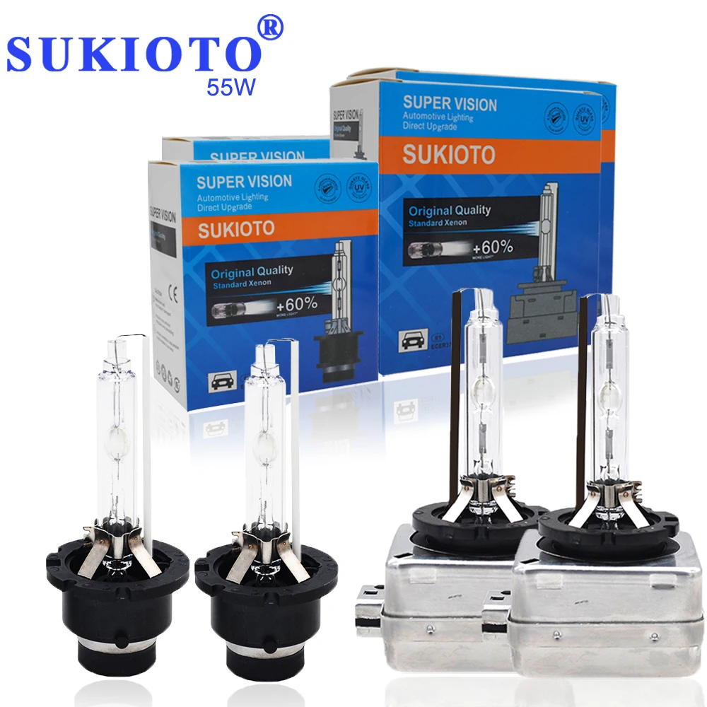 SUKIOTO GENUINE OEM 55W D1S Replacement HID D1S Xenon Bulb 35W D3S D2S D4S  HID Lamp 4300K 5000K 6000K 8000K D1 D2 D3 D4 Headlamp - AliExpress