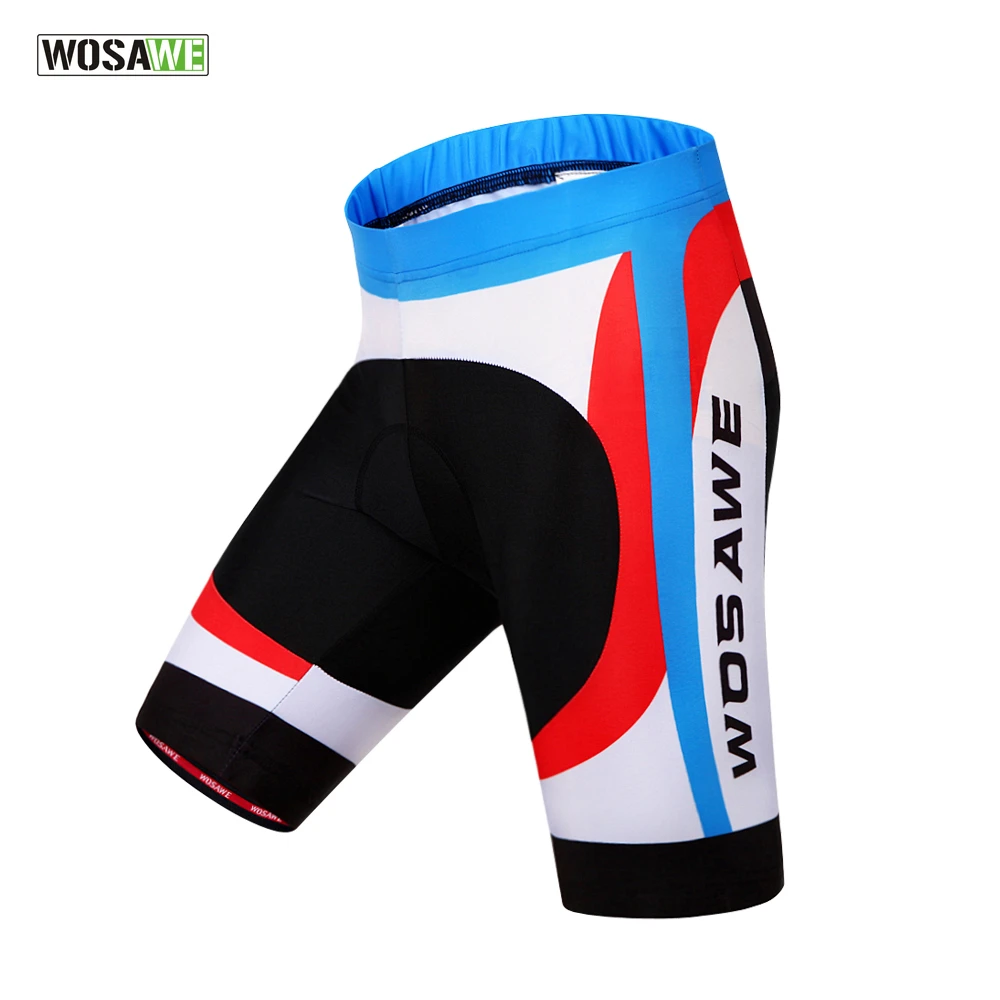 

WOSAWE Padded Cycling Shorts Men Shockproof MTB Bicycle Shorts Road Bike Shorts Gel Pad Ropa bermuda Ciclismo Tights
