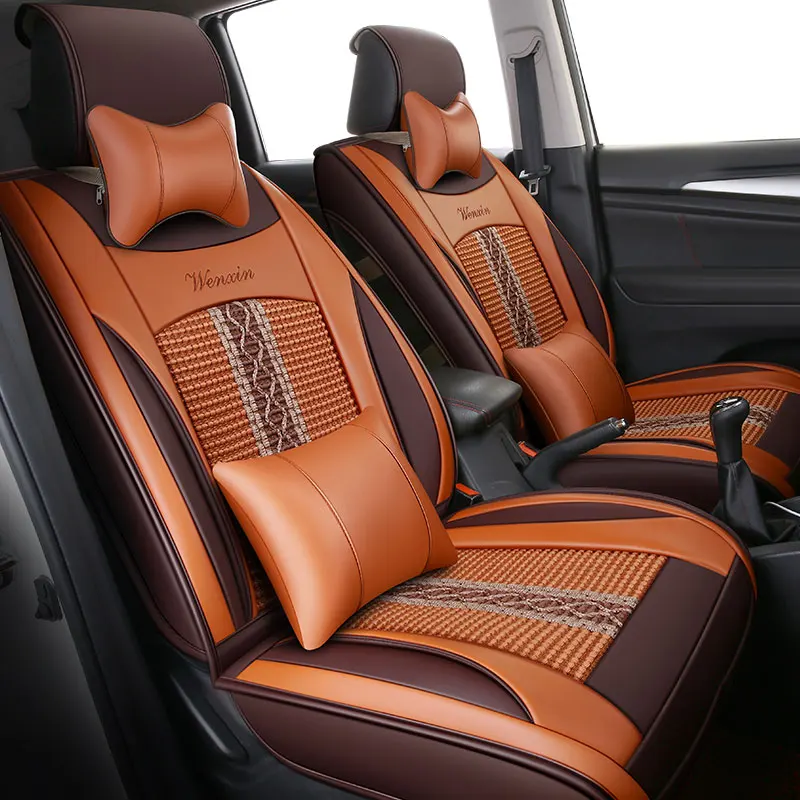 

Customization Car Seat Cover Car pad Car Styling For Kia Sorento Sportage Optima K5 Forte Rio/K2 Cerato K3 Carens Soul Cadenza