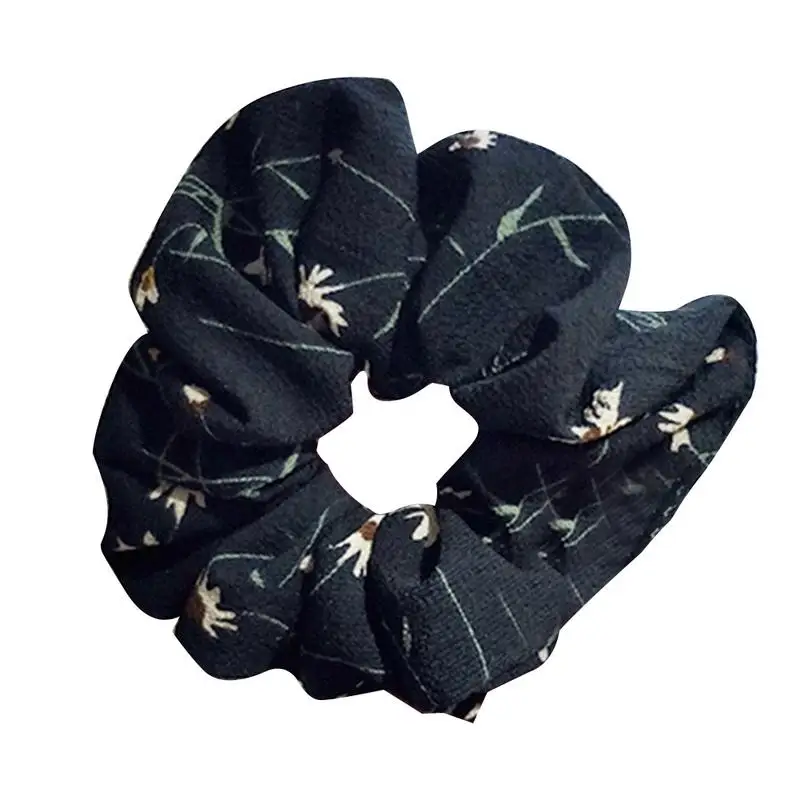 MISS M Hair Scrunchies Floral Daisy Solid Color Hair Ring For Women Hair Accessory Fashion Casual Colorful Ponytail Holder Rope