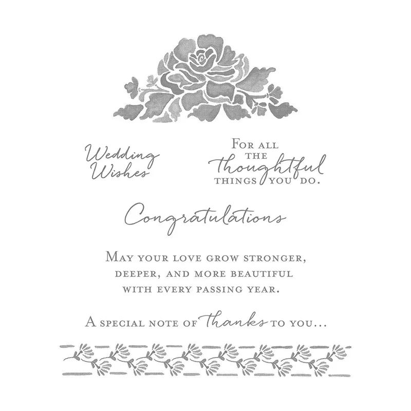 

KLJUYP Floral Phrases Clear Stamps Scrapbook Paper Craft Clear stamp scrapbooking