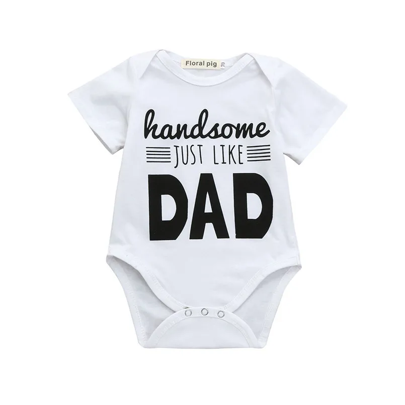 Baby Clothing Fashion Newborn Infant Baby Boys Girls Letter Print Romper Jumpsuit Outfits romper do beb menina #20O17 #F (3)