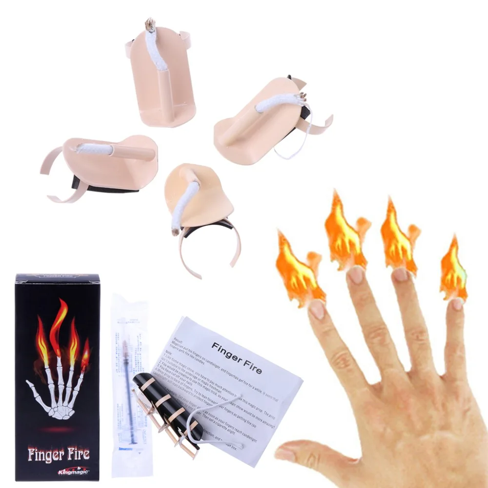 

New Cool Finger Fire Magic Toy Exciting Stage Magic Tricks Magician Easy Use