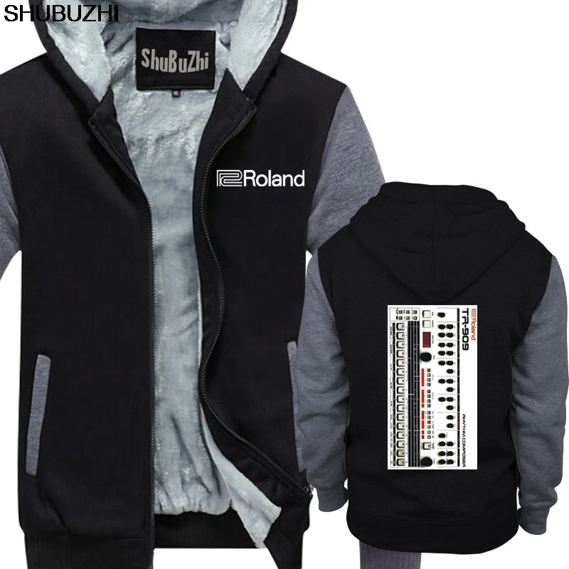 

Roland 909 Drum Machine hoody winter warm coat Vintage Moog Synthesizer Korg Arp Mod your design coat male hoodies sbz1100