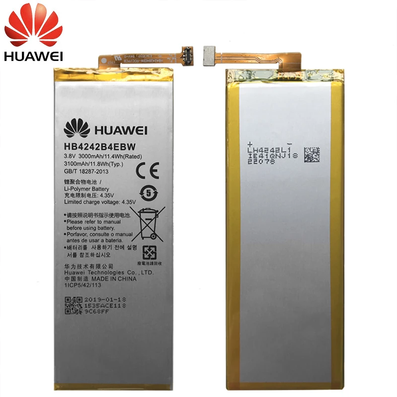 Huawei телефон Батарея HB4242B4EBW для huawei honor 6 H60-L01 H60-L02 H60-L11 H60-L04 honor 4X Замена Батарея 3000 mAh