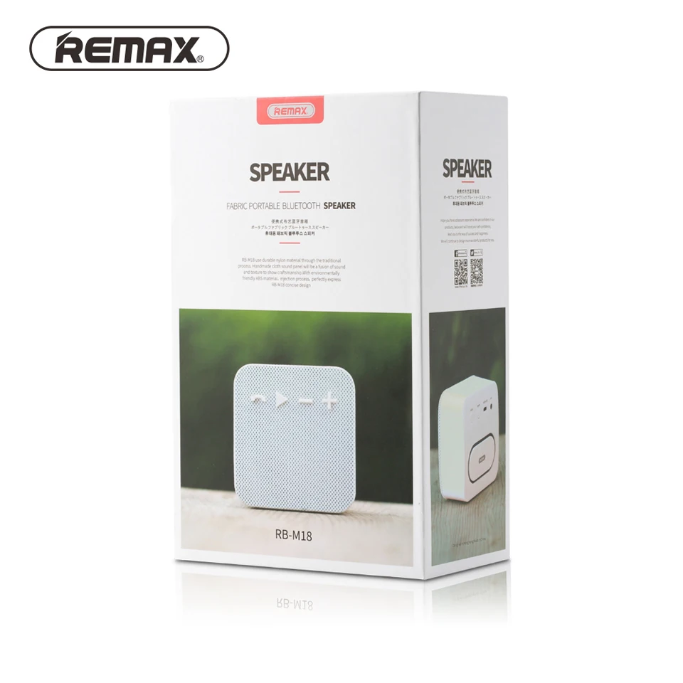 REMAX Mini Bluetooth 4 2 динамик Портативный тканевый металлический стерео музыкальный бас