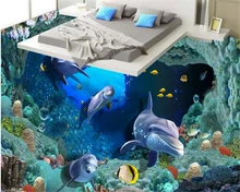 3D seabed cave dolphin coral tiles floor painting bedroom bathroom living room 3d waterproof self-adhesive wallpaper coated pape 3D seabed cave dolphin coral tiles floor painting bedroom bathroom living room 3d waterproof self-adhesive wallpaper coated pape