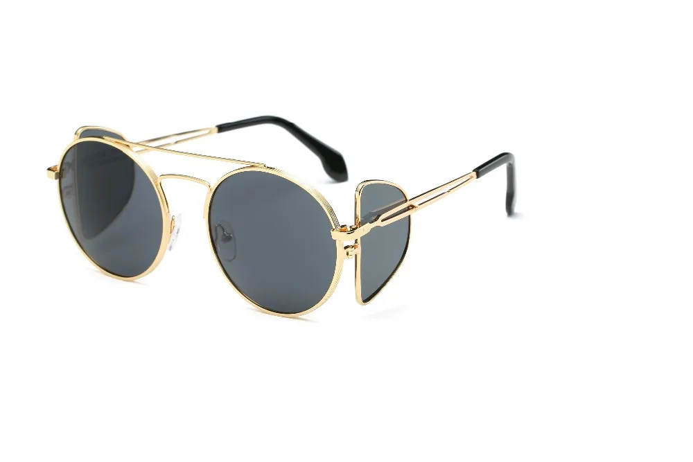 Ретро Мужские Женские солнцезащитные очки овальные негабаритные флип съемная рамка двойного назначения металлическая оправа солнцезащитные очки UV400