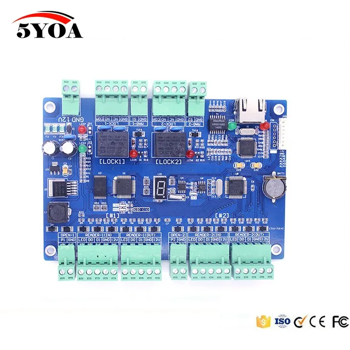 TCP/IP RFID система контроля доступа панель доступа к двери LAN интерфейс ворота управление доступом Лер для двух дверей