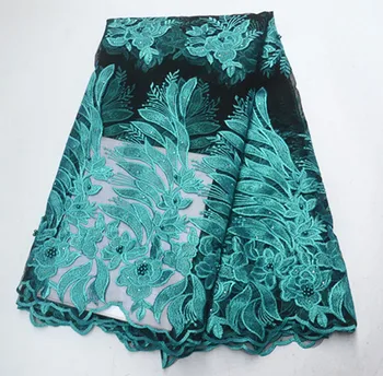 

African Lace Fabric 2019 net Lace Fabrics High Quality net Lace Embroidery French Tulle Lace Fabric For Wedding PSMA161