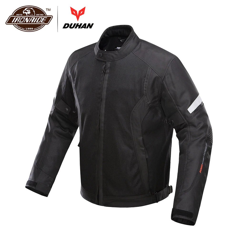 

New DUHAN Summer Breathable Mesh Motorcycle Jacket Motocross Racing Jackets Motorcycle Body Protective Jacket for Men D-201B