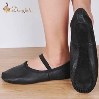 Dongjak According The CM To Buy Ballet Shoes Canvas Flat Slippers  Pink Black salsa Ballet dance Shoes For Girls Children Woman 2