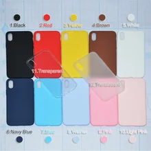 

Phone Case For iPhone 7 6 6s 8 X Plus 5 5s SE XR XS Simple Solid Color Ultrathin Soft TPU Cases Candy Color Back Cover