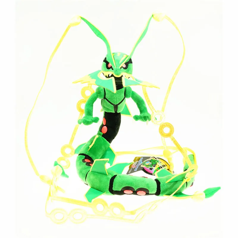 80-83 см персонажи мультфильмов аниме Rayquaza Evolution Mega Rayquaza pokemones Мягкие плюшевые игрушки подарки для детей