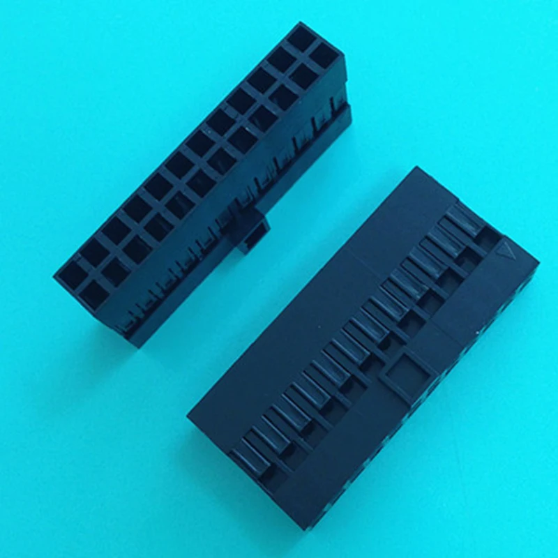 

100Pcs DuPont 2.54 Plastic Shell With Double-Row 2*12 24 Holes Terminal Block Connector