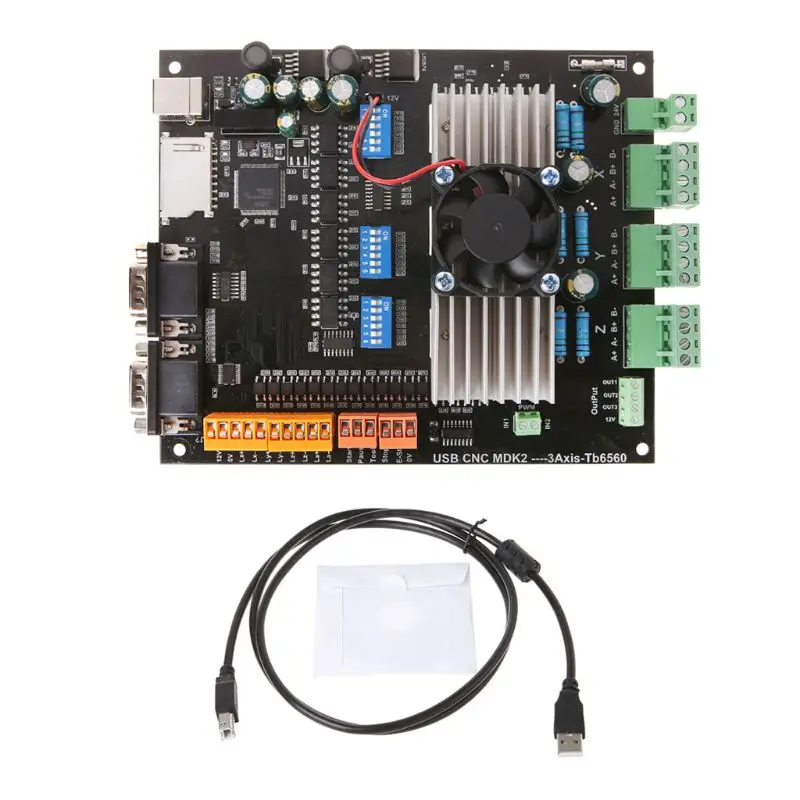 

1Set USB MDK2 CNC 3 Axis tb6560 Stepper Motor Driver Board For Engraving Machine Driver Board 24V 3.5A