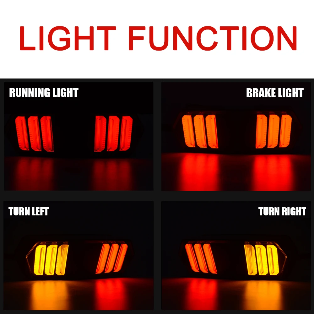 Мотоцикл светодиодный фонарь светильник остановка хода задний тормоз Предупреждение указатель поворота индикаторная лампа для Honda MSX125 CBR650F CTX700 CTX700N