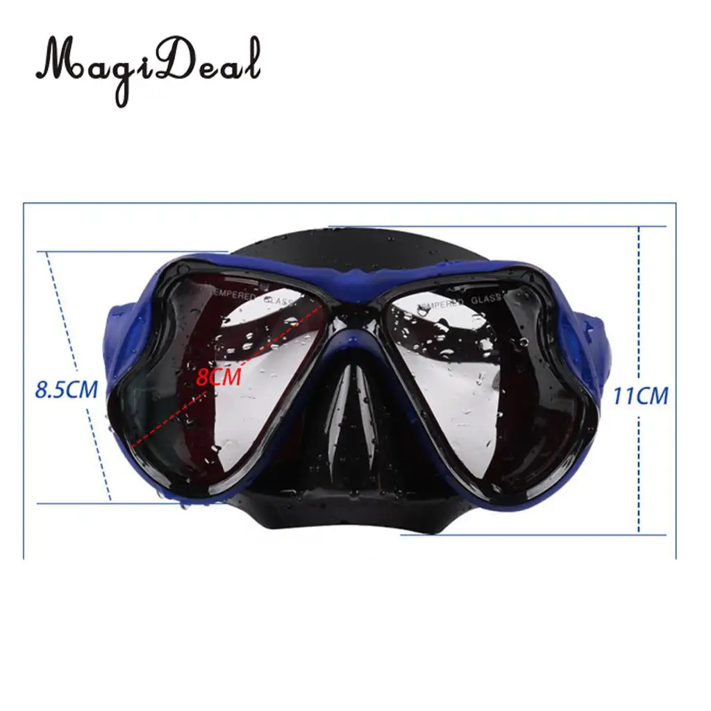 Snorkeling Scuba Dive Mask,Tempered Glass Goggles Anti Fog Liquid Silicone For Adult Women Men Freediving Swimming Surfing