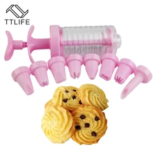 TTLIFE 1 комплект десертный крем для украшения пистолета+ 8 шт. сопло для крема сахарное ремесло Кондитерские Насадки Кондитерские советы для печенья украшения торта