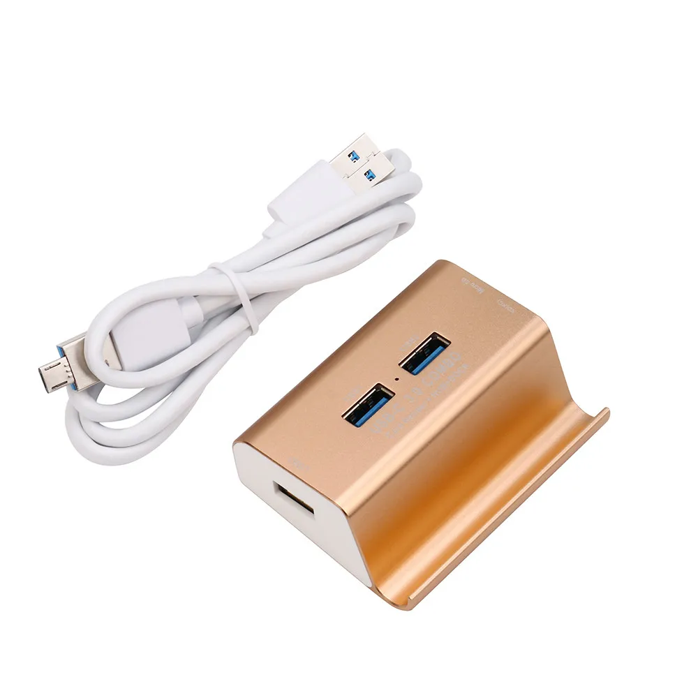 Горячая Распродажа 3 порта USB 3,0 концентратор SD Card Reader для SD/TF с подставкой для телефона Combo All-In-One High speed Card Reader 25
