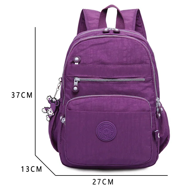 Mini Backpack Female School Backpack Mochila Women Backpacks Waterproof School Bags For Teenage Girls Laptop Bagpack Sac A Dos - Цвет: Deep purple