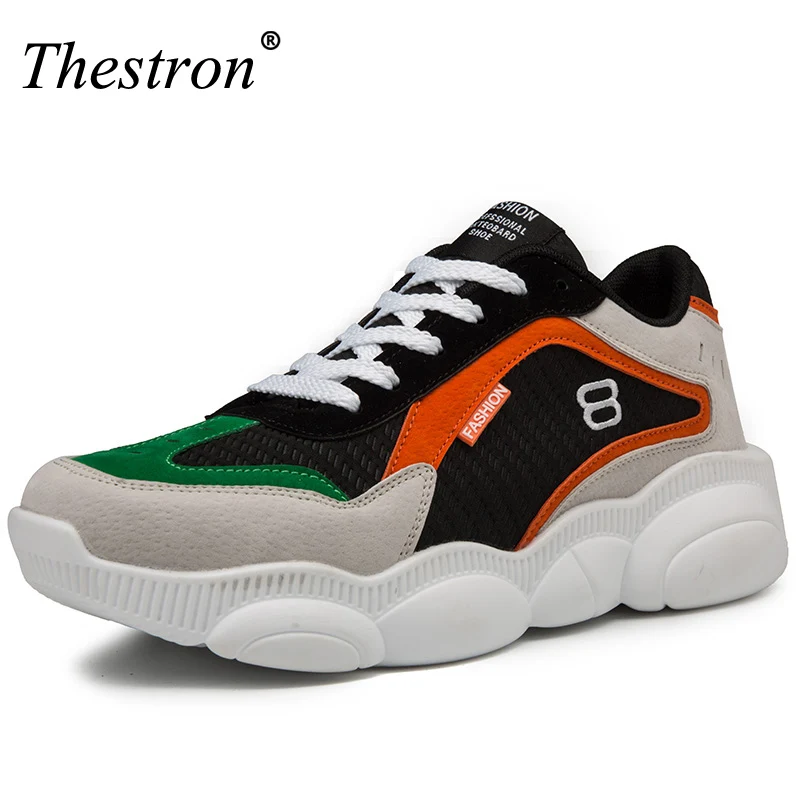 

Thestron Men's Vulcanize Shoes Wear-resistant Non-slip Mens Casual Shoe Tenis Masculino Adulto Spring Autumn Trainer Shoes K19