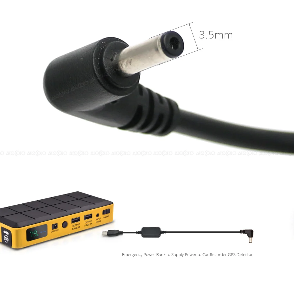 Кабель переходник AtoCoto с USB портом на 12 В постоянного тока 3 5 мм|usb cable for car|car lighter