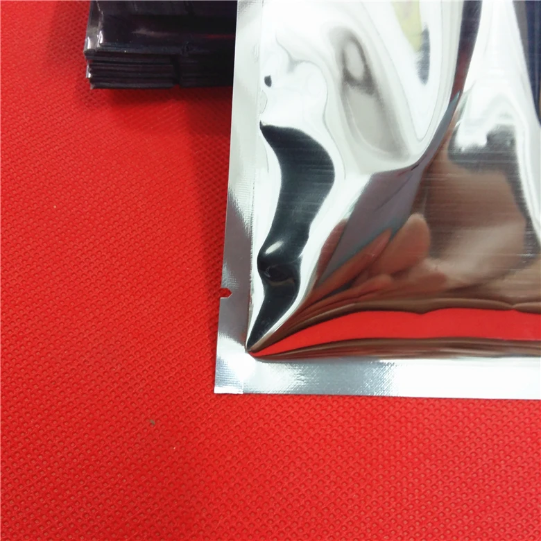7*11 см, 100 шт х покрытие мешок из алюминиевой фольги термогерметичный-серебро металлик Майларовый Пакет Из Фольги пластика, упаковка для хранения продуктов сумка