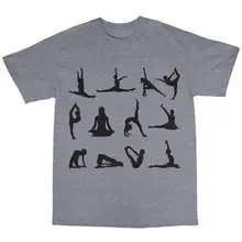 Yogaer Poses T-Shirt 100% Premium Cotton Vipassana Ashtanga Kundalini Hatha Sleeve Tops T shirts Homme Top Tee kundalini awakening