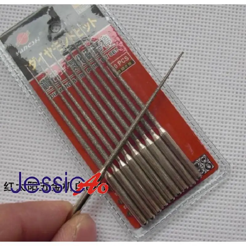

20pcs 70MM 3x2mm Long Sharp Pin Mounted Points Diamond Grinding Needle Diamond & CBN Point Bit Mold Jade Carving Engraving
