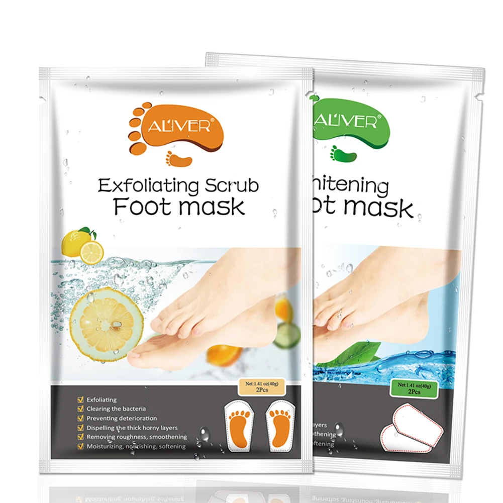 2 unids/par máscara de pie de Aloe exfoliante máscara de pie Eliminación de la piel muerta y hidratante blanqueamiento para los pies herramientas de cuidado TSLM2 2 unids/par máscara de pie de Aloe exfoliante máscara de pie Eliminación de la piel muerta y hidratante blanqueamiento para los pies herramientas de cuidado TSLM2