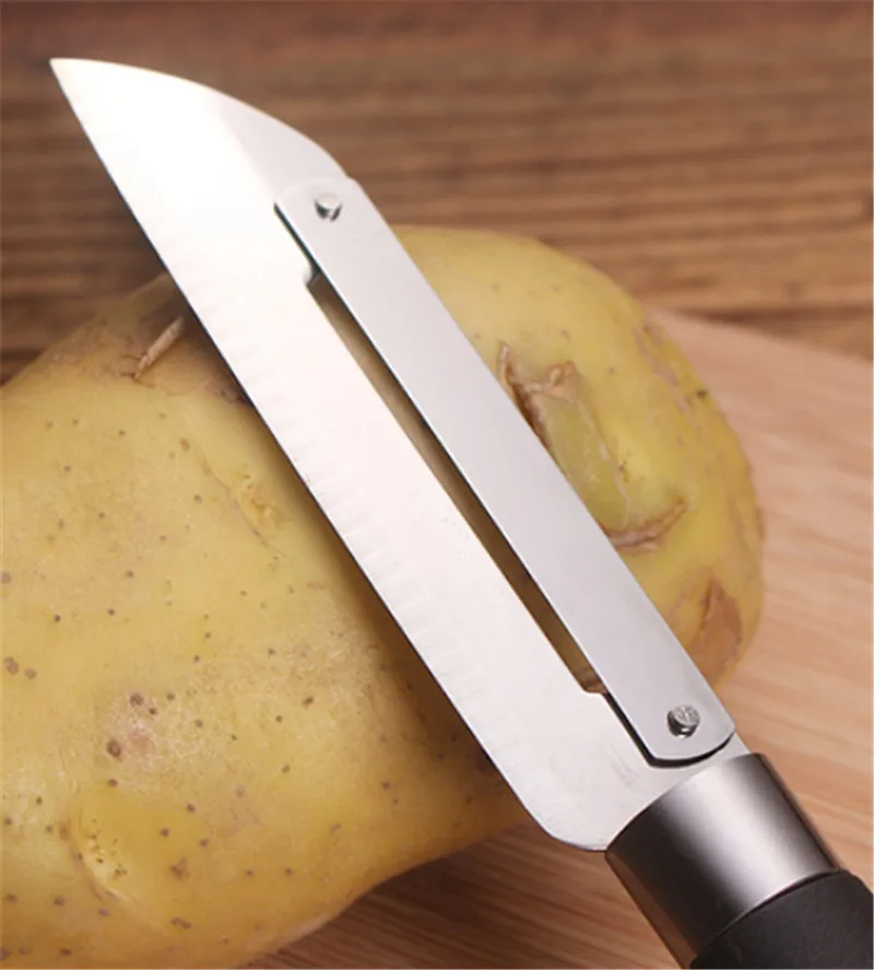 Нержавеющая сталь, противоскользящий нож для удаления скальлера, фруктов, овощей, картофеля, Овощечистка, нож, слайсер, лезвие, инструмент, резак, нож для чистки