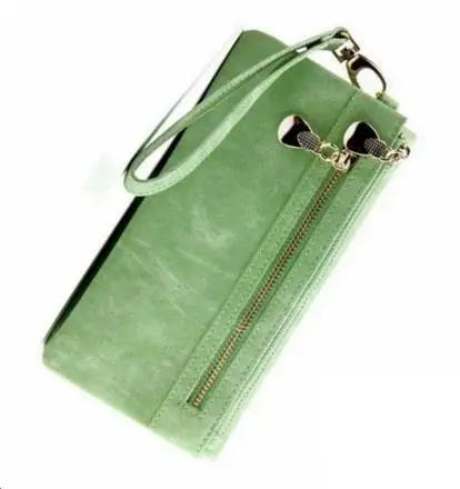  Hot Fashion Women Wallets Matte PU Leather Double Zipper Wallet Ladies Long Day Clutch Coin Purse Card Holder 
