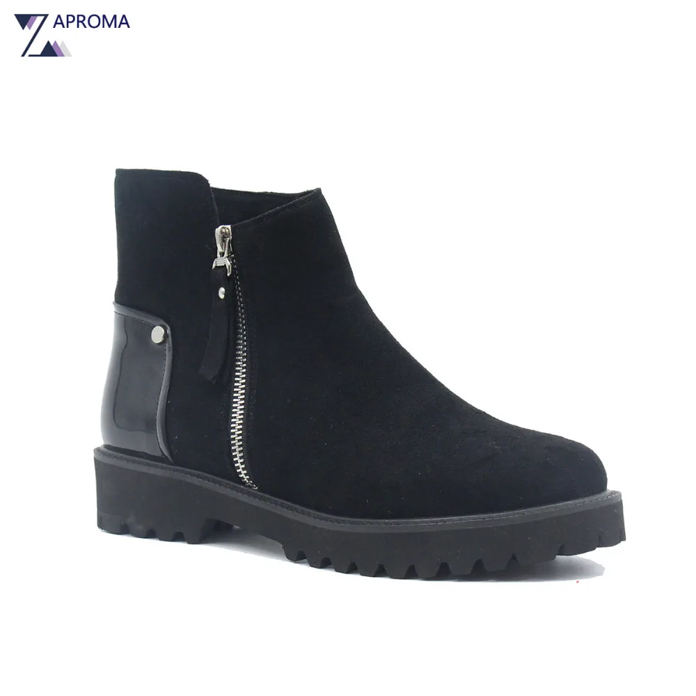 low booties no heel